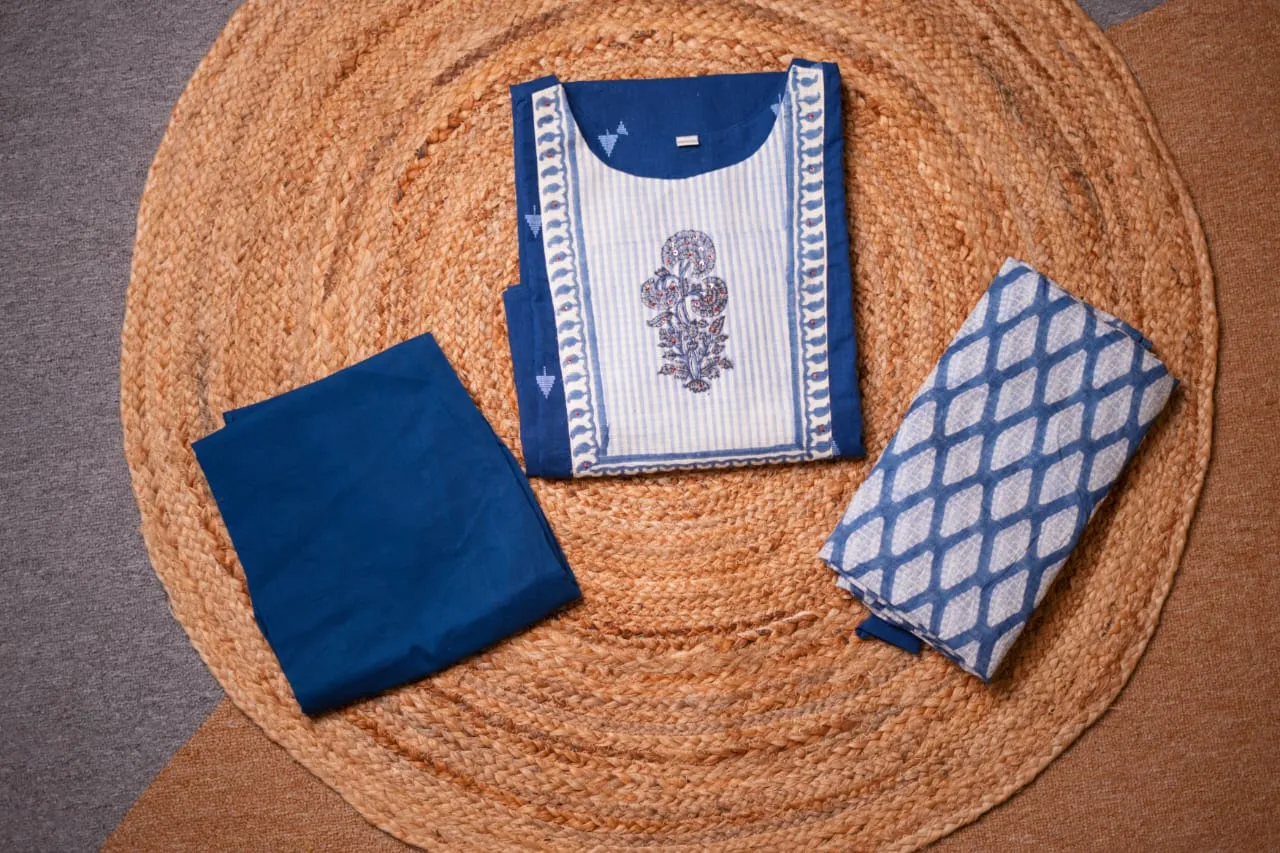 10650- Blue Cotton Set