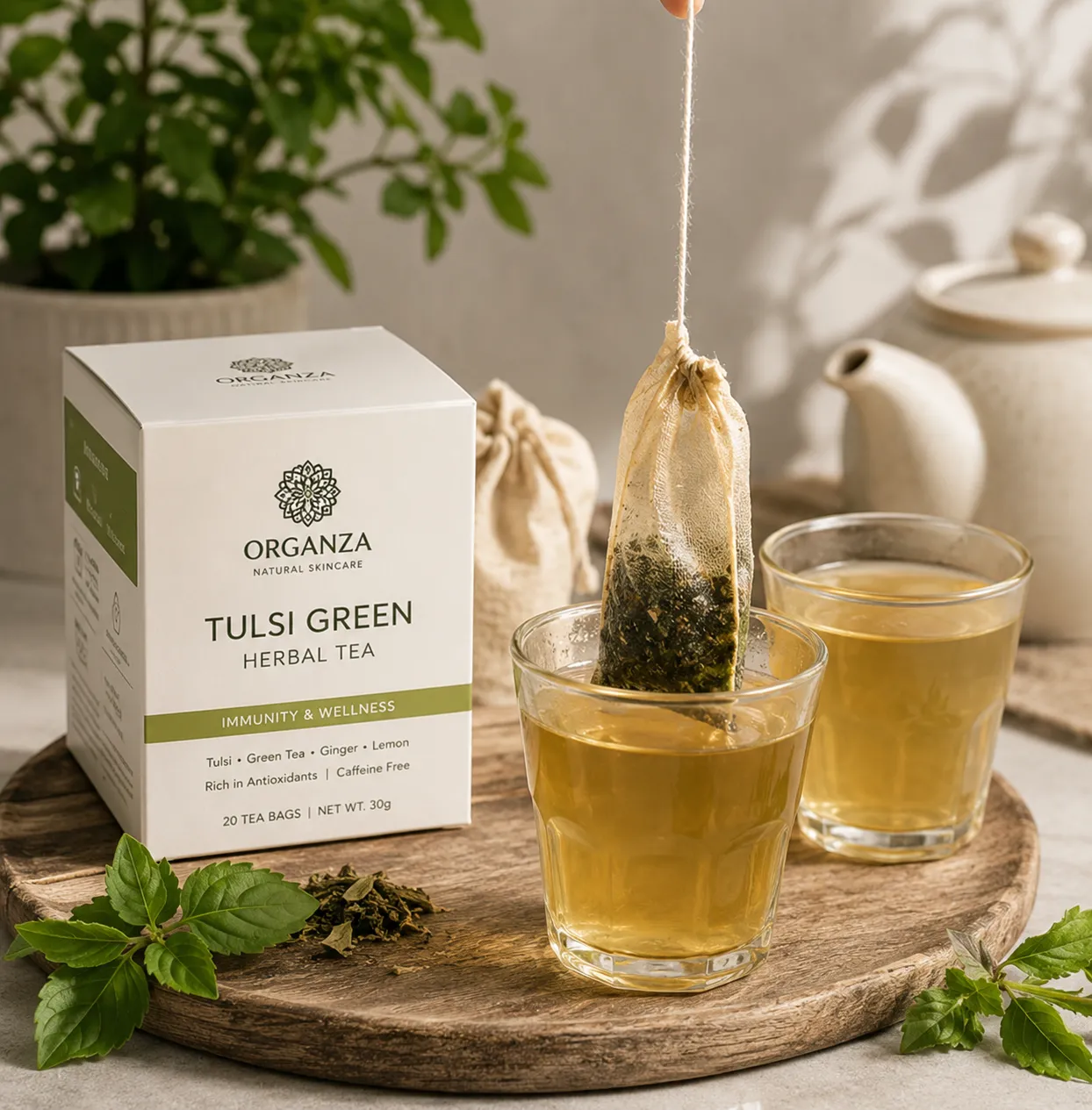 Tulsi Green Herbal Tea