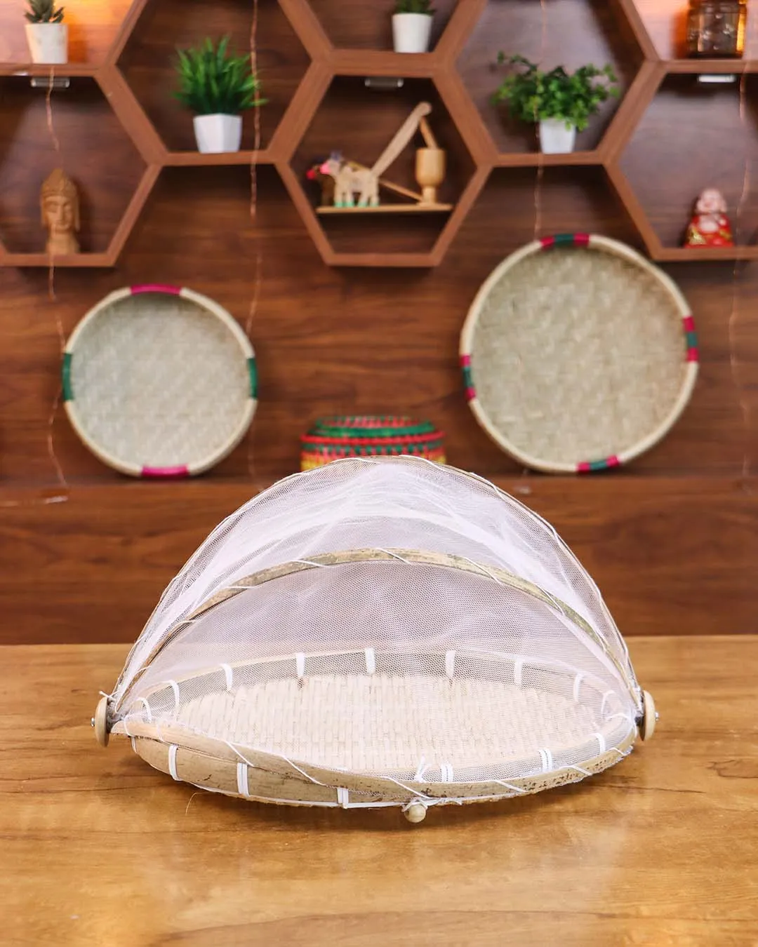 Fruit Basket (With Net Lid) - Round