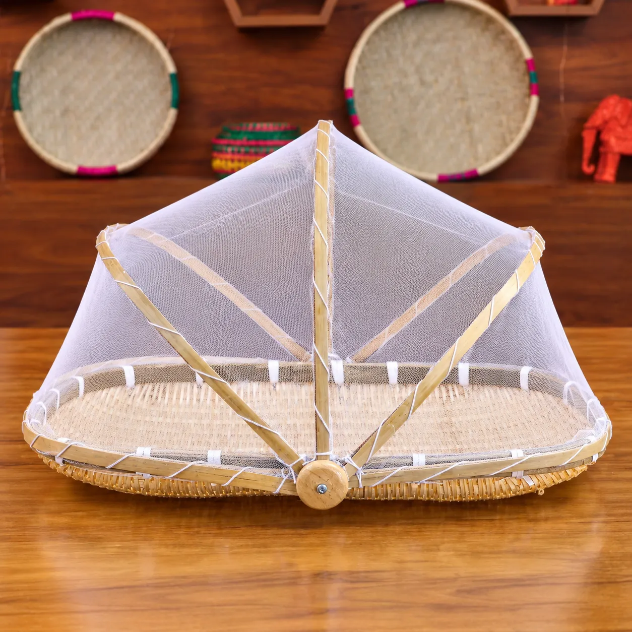 Fruit Basket (With Net Lid) - Square