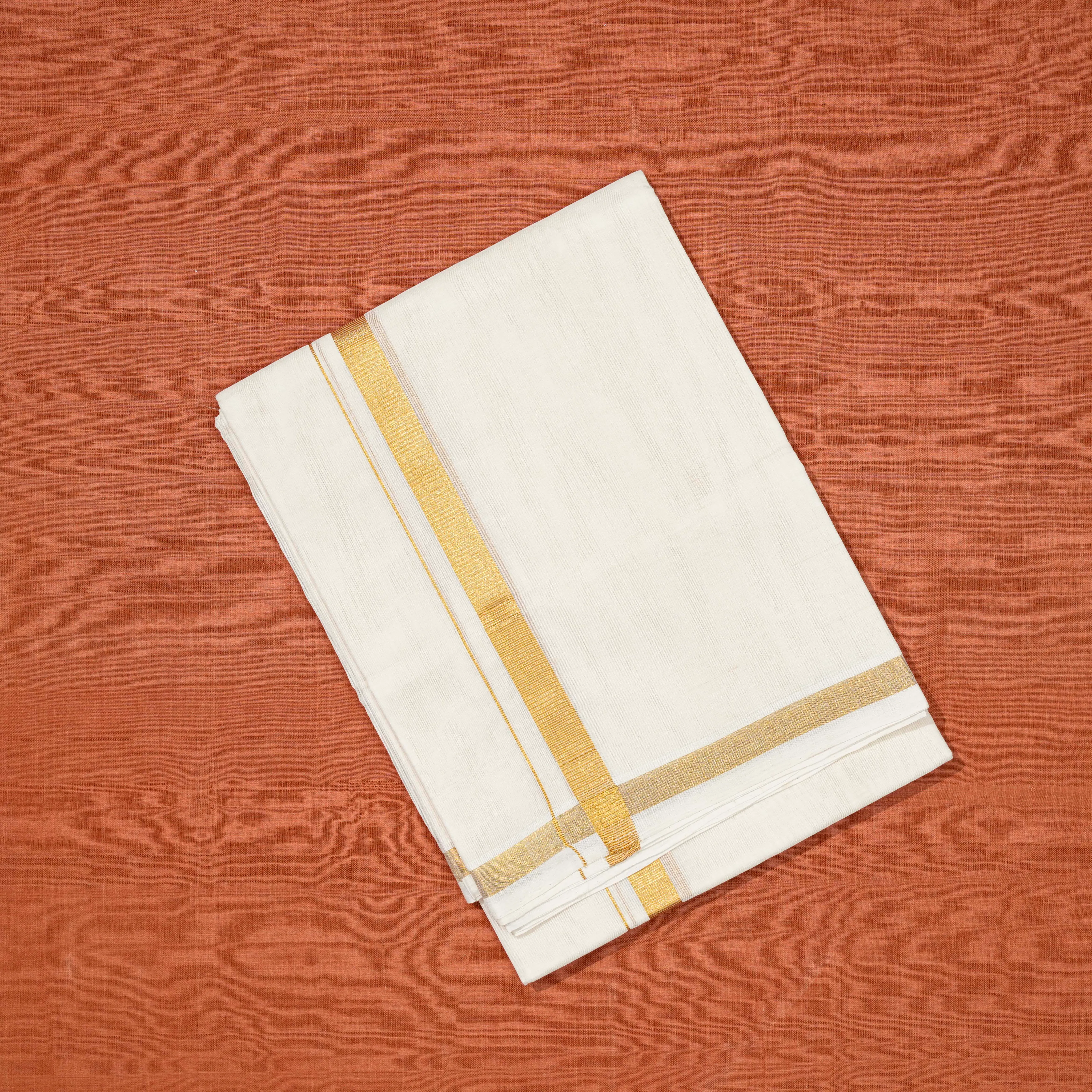 Premium Thin Zari Border Vetti