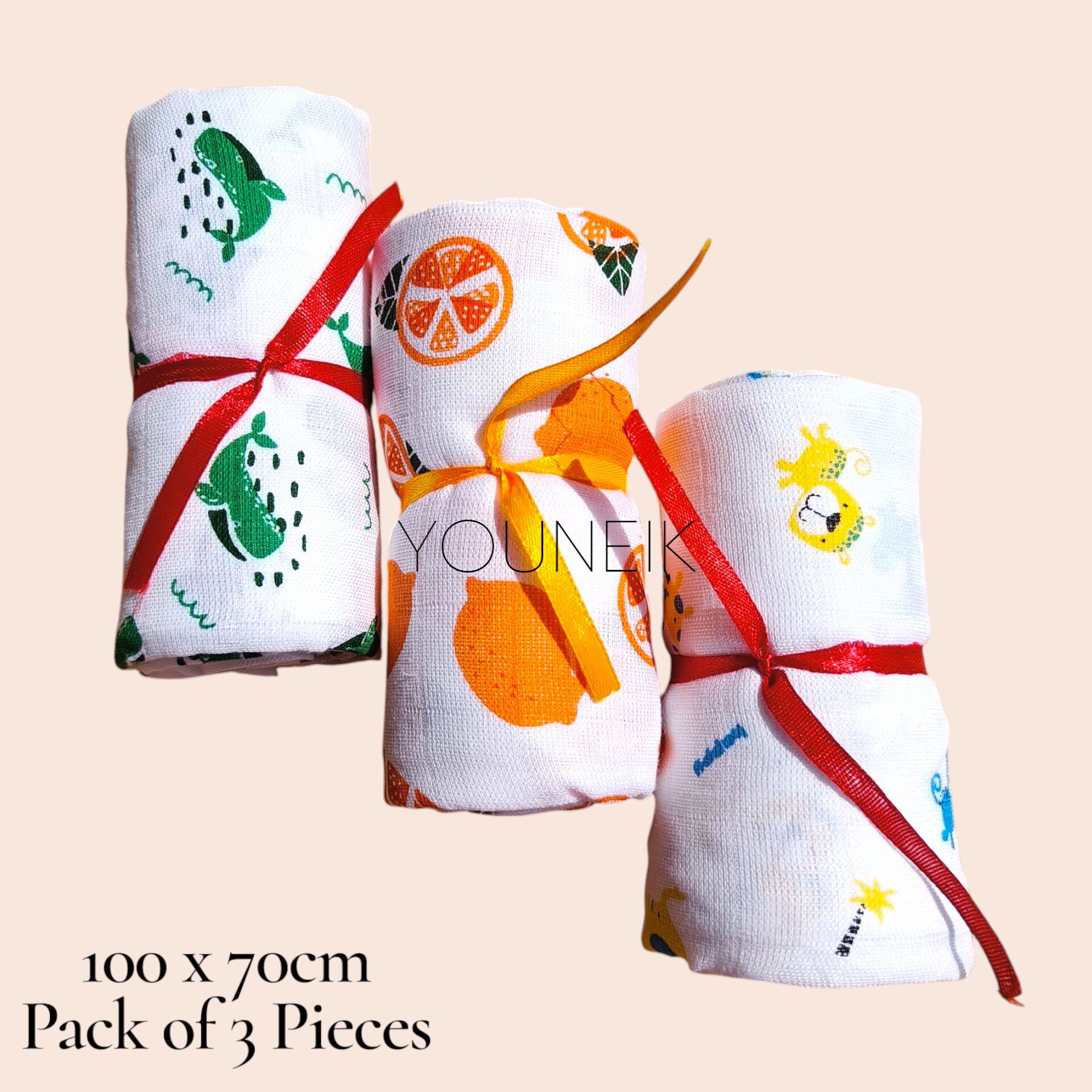 Muslin Cotton Modal Towel | 3 Pieces Combo | 70*100cm