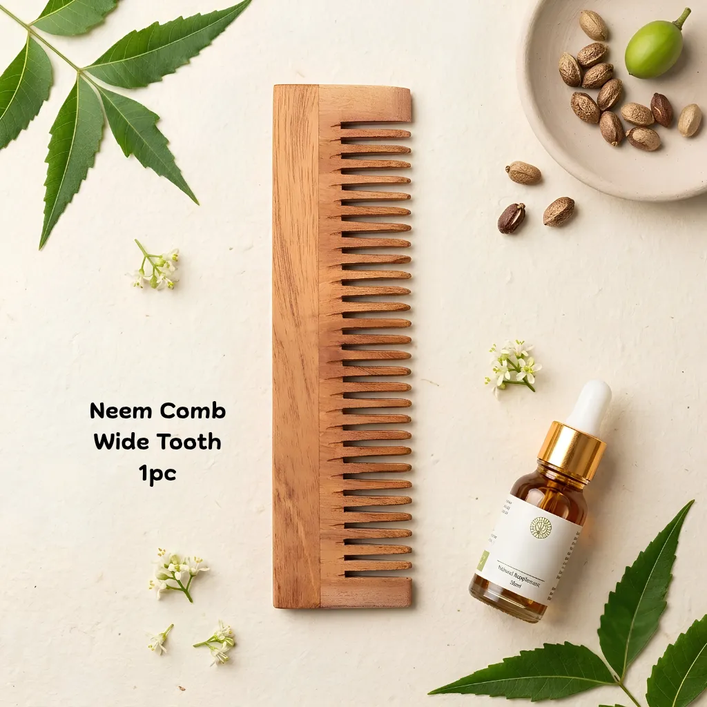 Neem Wooden Comb - Wide Tooth