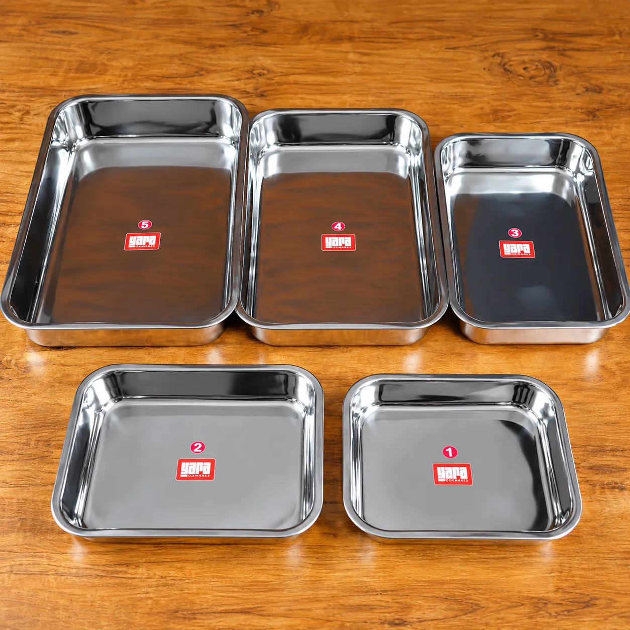 Plain Tray - Set Of 5