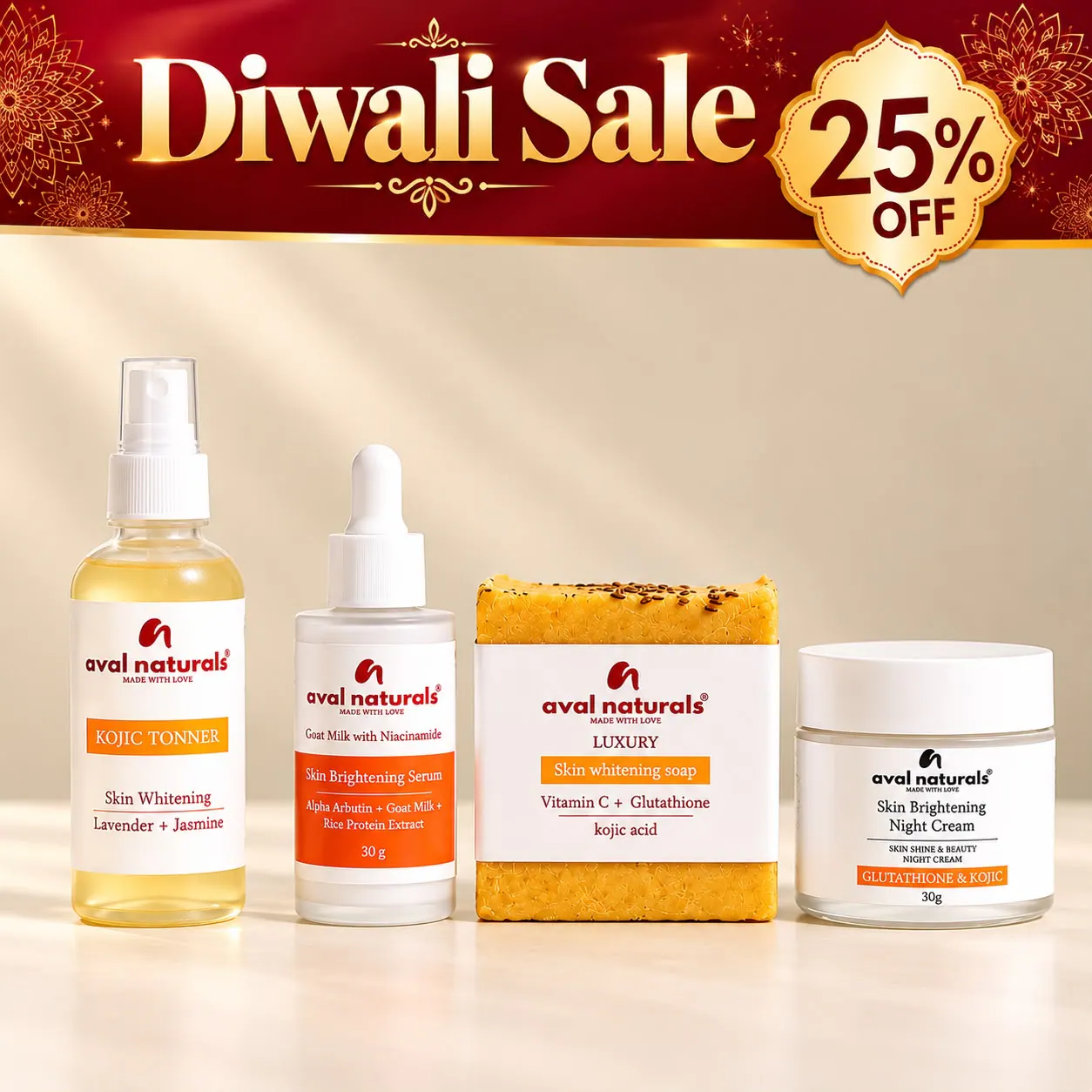  Glutathione Skin Brightening Combo