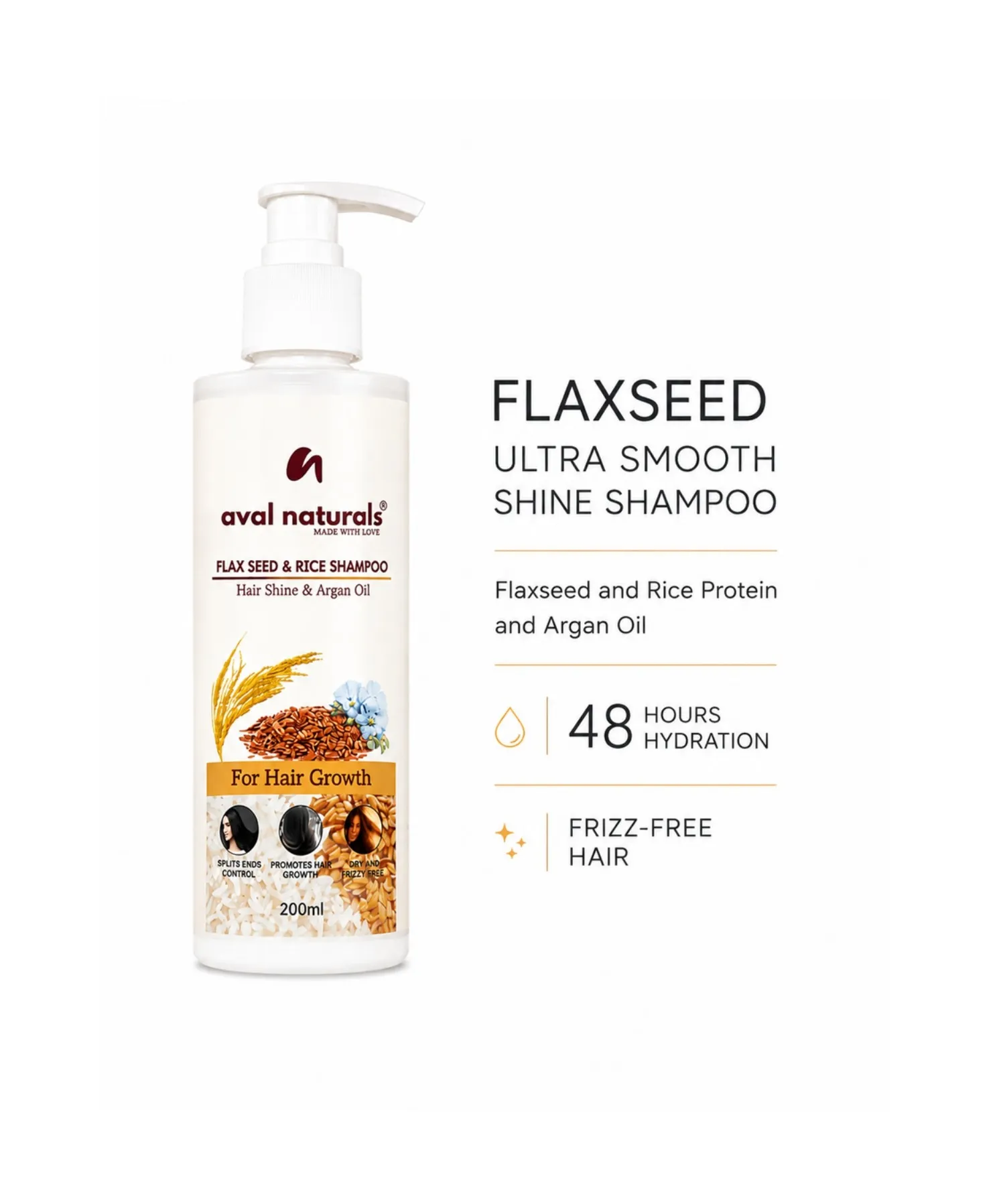 Flaxseed Rice Protein Shampoo
