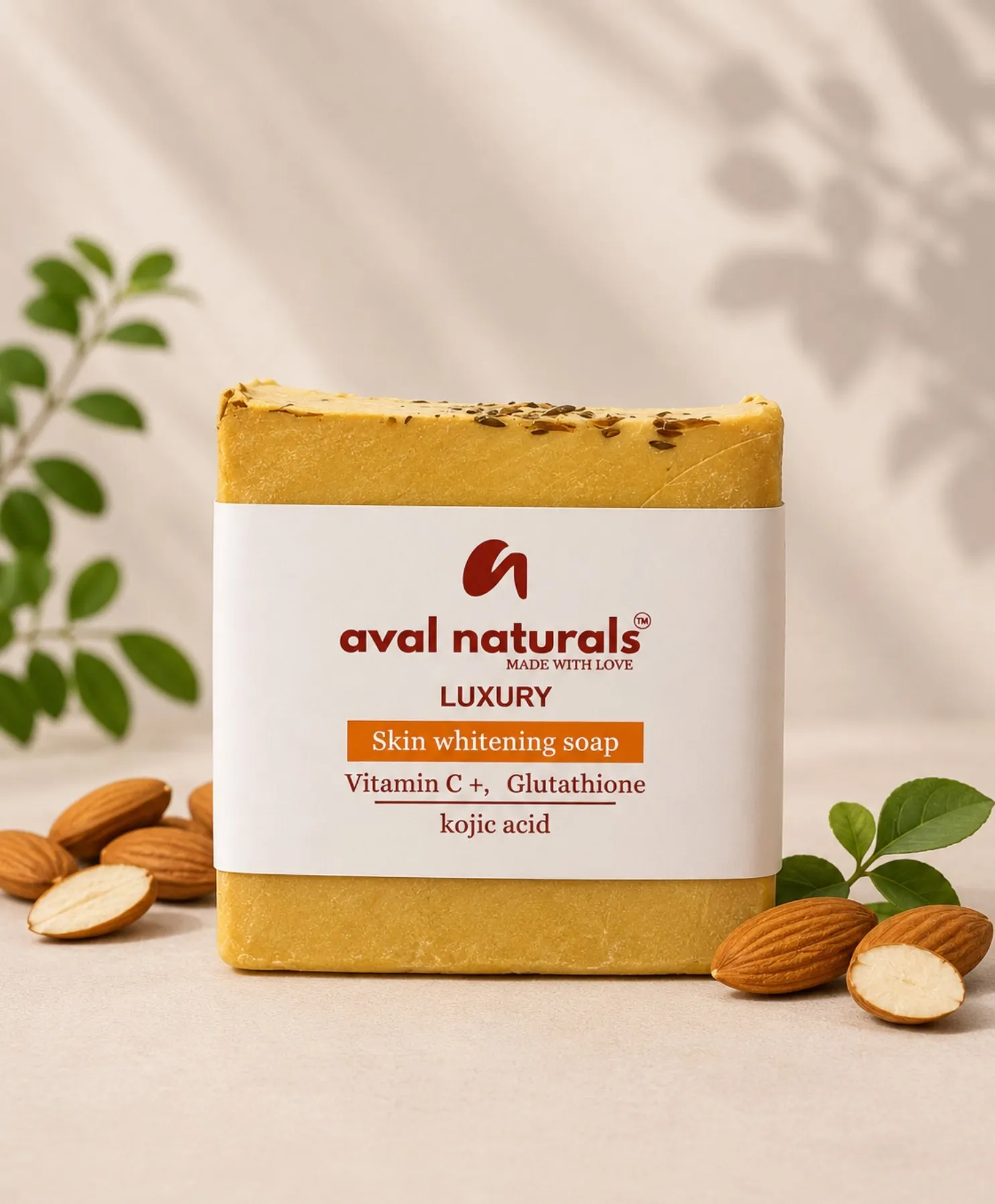 Glutathione skin whitening soap