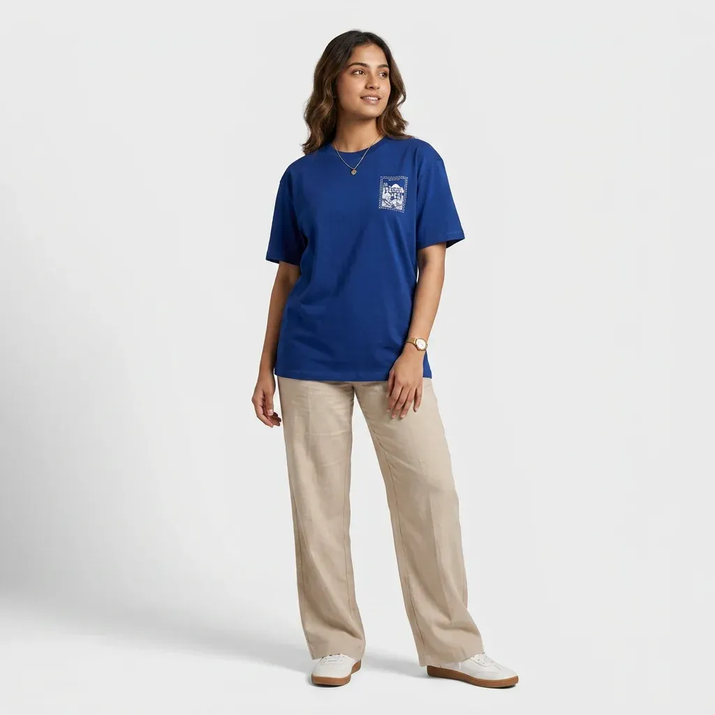 Cobalt Blue Graphic T-Shirt