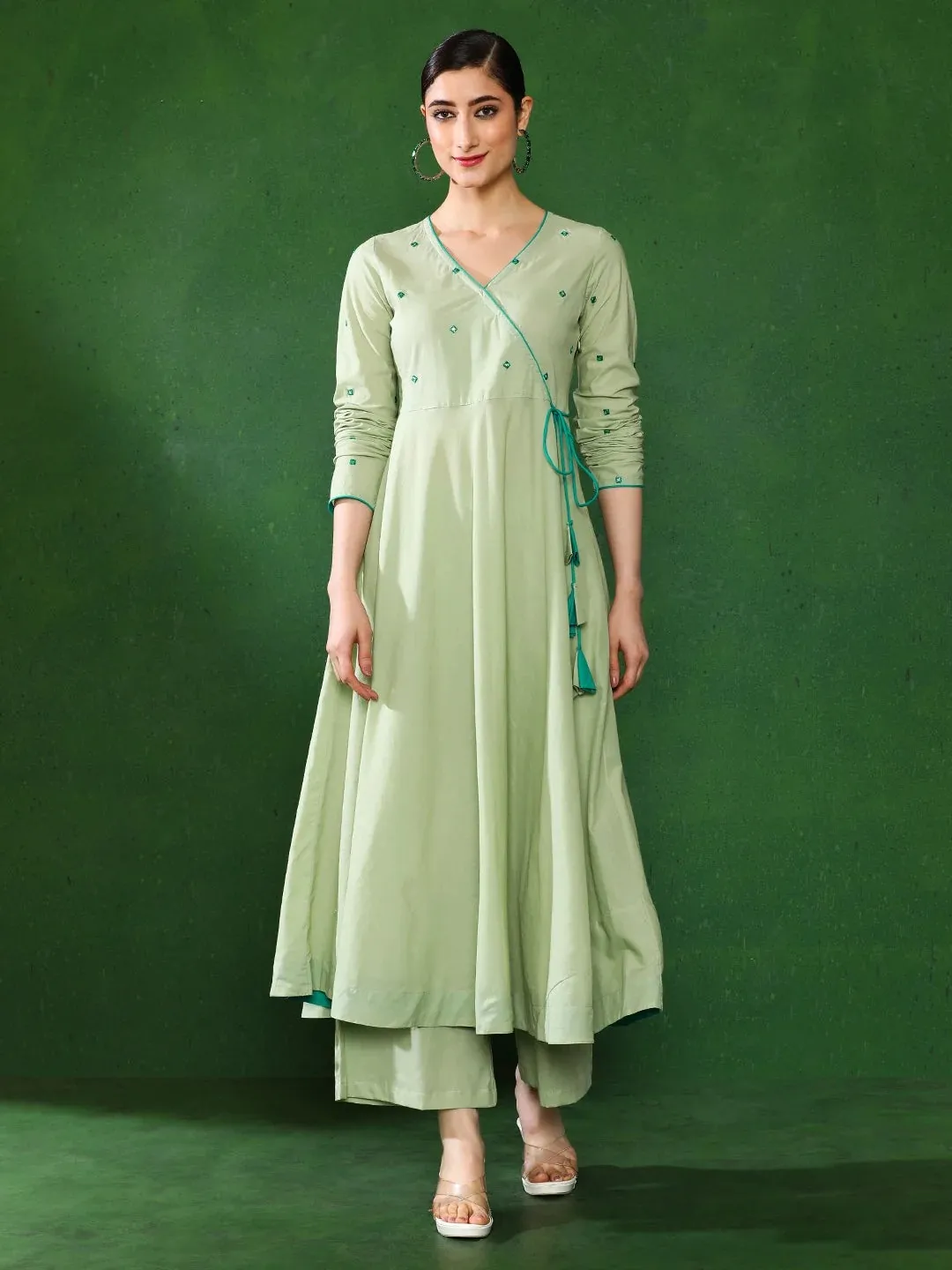 Light Green Printed Co-ord Set