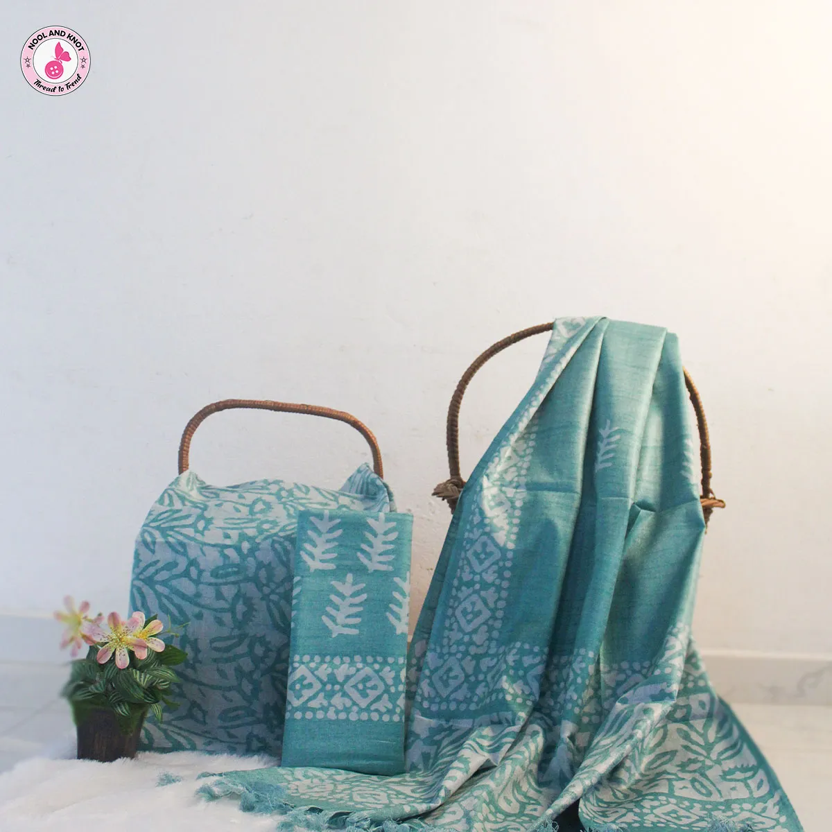 Dupion Slub Batik Printed Salwar DSBP - O2