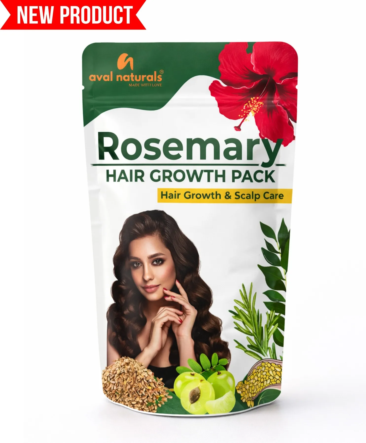 Rosemary Flaxseed Hair pack